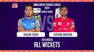 All Wickets | Fortune Barishal vs Khulna Tigers | Highlights | 19th Match | Season 10 | BPL 2024