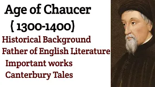 Geoffrey Chaucer | Age of Chaucer in English Literature | History of English Literature | Middle Eng