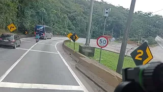 Descendo a Serra Anchieta, mais conhecida como'serra de Santos'...