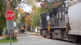 Norfolk Southern LA&L Street running Chemung St, new exchange