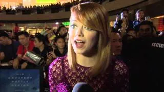 The Amazing Spider-Man 2: Emma Stone "Gwen Stacy" Singapore Movie Premiere Interview | ScreenSlam