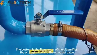 FuooTech FTY-100 6000LPH Vacuum Turbine Lube Oil Purifier Machine