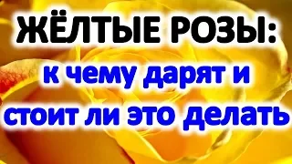 К чему дарят желтые розы ? можно ли дарить ? приметы о цветах