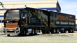 Euro Truck Simulator 2 | Intercape Freightliner Mercedes Benz mp4 tauntliner | African Edition