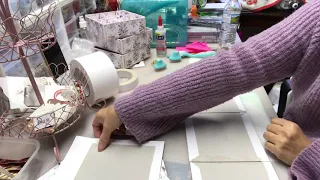 Part 2 Tutorial for making a Shabby Chic 3-tiered Goodies Box