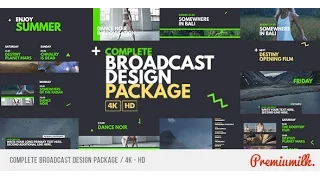 Complete Broadcast Design Package | After Effects Template | Broadcast Packages