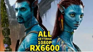 Avatar Frontiers Of Pandora | RX 6600 + Ryzen 5 3600 | All Settings 1080P 1440P FSR3 FG |  Test