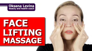 Lymphatic Drainage, Face Lifting Massage. How to remove facial swelling