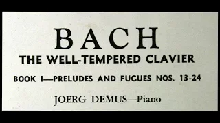 JS Bach / Jorg Demus, 1961: Prelude and Fugue No. 23 in B major BWV 868 - WTC Book 1