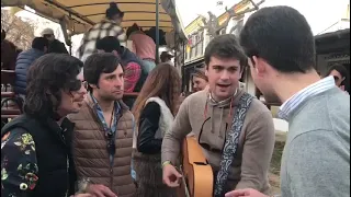 sevillana rociera " sentimiento rociero " interpretada por grupo con duende