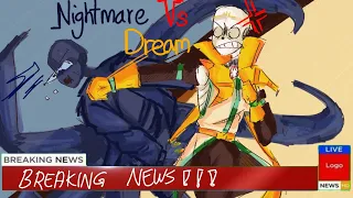 Breaking News Nightmare Vs Dream • Bad Sanses + Star Sanses • Comedy • Gacha Club