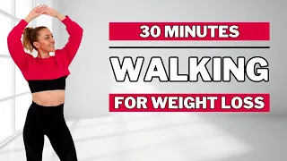 🔥30 MIN WALKING EXERCISE FOR WEIGHT LOSS🔥Intense Full Body Fat Burn at Home🔥NO JUMPING🔥KNEE FRIENDLY