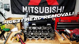 REMOVING THE HEAD FROM THE SPARE EVO 3 4G63!
