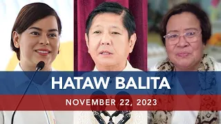 UNTV: HATAW BALITA | November 22, 2023