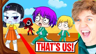 CRAZIEST SQUID GAME GACHA LIFE ANIMATION EVER! (LANKYBOX GACHA CLUB REACTION!)