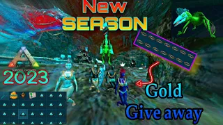 ( ARK MOBILE 2023) I MADE NEW BASE 🥶 GOLD CHAIN GIVE AWAY 🤯 new season ( s7e1 )