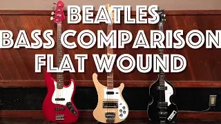 Beatles Bass Comparison | Rickenbacker vs Hofner vs Jazz Bass