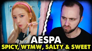 aespa - Spicy, Welcome To My World, Salty & Sweet // реакция на кпоп