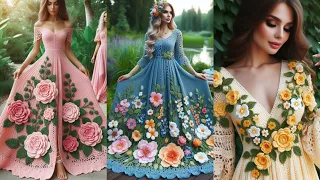 Amazing crochet work _Crochet Stylish women firock and Maxi _crochet dress designs