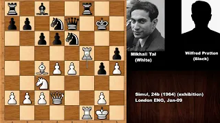 Mikhail Tal vs Wilfred Henry Pratten - London (1964)