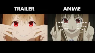 SPICE AND WOLF (2024) trailer comparison to EP 1 & 2