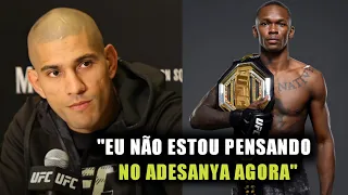 Alex Poatan RESPONDEU repórter sobre POSSÍVEL LUTA contra Adesanya| Coletiva pré luta UFC 268