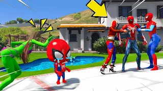 HOMEM ARANHA FOI ATACADO PELO BEIJO DE SUAS NAMORADAS no GTA 5