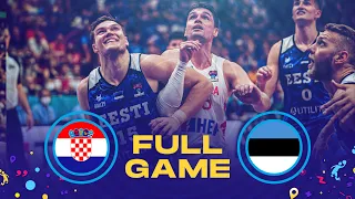 Croatia v Estonia | Full Basketball Game | FIBA EuroBasket 2022