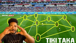 TRIANGLE OFFENSE?? | THE ART OF TIKI-TAKA | AMERICAN REACTION!!!