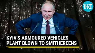 Russia Bombs Kharkiv's Armoured Vehicles Repair Plant | Watch Ka-52 Blow Up Kyiv's Command Centre