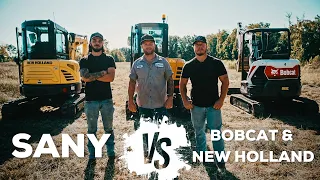 How to Buy A Mini Excavator: Comparing SANY Vs. New Holland Vs. Bobcat Mini Excavators