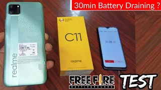 Realme C11 Free Fire Test | Realme C11 Battery Draining Test | Realme C11 Free Fire Gaming | Realme