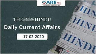 The Hindu Daily Current Affairs Analysis (17-02-2020)|AKSIAS