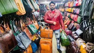 DHARAVI LEATHER MARKET | LEATHER JACKET, DUFFEL BAG, LADIES BAG | MUMBAI | VLOG #75 | WTF DIL