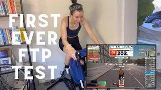 MY FIRST FTP TEST EVER! | Beginner Cyclist *nearly threw up*