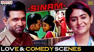 "Sinam" Movie Love & Comedy Scene | Hindi Dubbed Movie | Arun Vijay | Pallak Lalwani | Aditya Movies