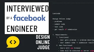 System Design Interview with a Facebook Engineer: Design Online Judge