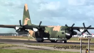 Algeria Air Force C-130H Hercules {7T-WHE} HEATHROW FLIGHT DEPARTURES Plane Spotting Guide