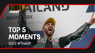 Top 5 Moto3™ Moments 🤩 | 2022 #ThaiGP