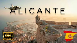 Alicante Spain 4K Drone Video! Castillo de Santa Barbara!