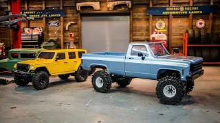 RC4wd Wheels & Tires for the ezRC Glacier Squarebody, + Lifting it & the Arizona 1/18 Jeep