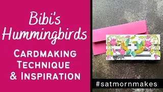 Must Try! Bibi's Hummingbirds Inspiration Card w/ Spellbinders for #satmornmakes | #neverstopmaking
