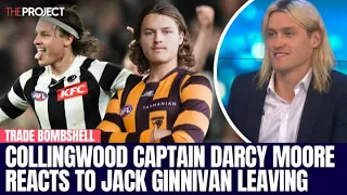 Collingwood Captain Darcy Moore Reacts To Jack Ginnivan Leaving The Club