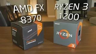 AMD Ryzen 3 1200 vs AMD FX 8370 - Should you upgrade from an FX CPU? | OzTalksHW