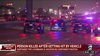 Person fatally struck by vehicle in northwest Houston, police say
