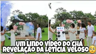 Vídeo emocionante do chá revelação da Letícia Veloso🥺