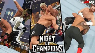 WWE 2K23: Night of Champions 2023 Full Show Prediction Highlights (Part 1)