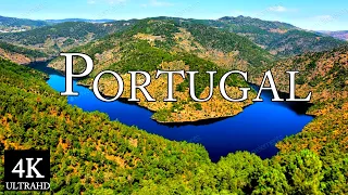 FLYING OVER PORTUGAL ( 4K Video UHD) - Relaxing Music With Beautiful Nature Video For Stress Relief