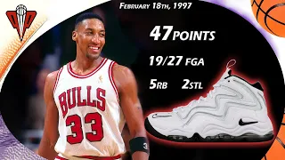 Scottie Pippen 47points VS Denver Nuggets February 18th 1997