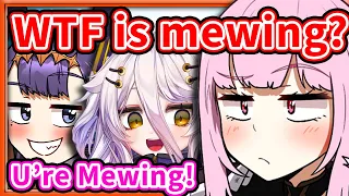 Ina Teaches Calli about Mewing 【HololiveEN】
